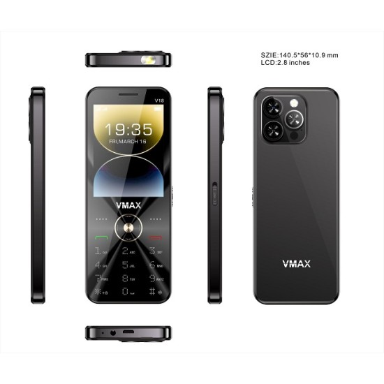 Vmax V18 Dual Sim mobile Super Slim