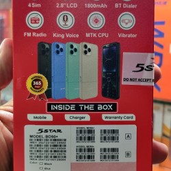 5Star BD50 plus Four Sim Mobile 2.8 Inch Display 