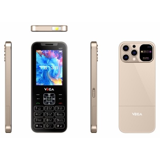 Vega V27 Dual Sim mobile 2.4 Inch Display Metal Body