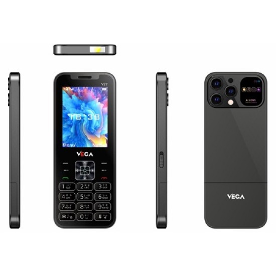 Vega V27 Dual Sim mobile 2.4 Inch Display Metal Body