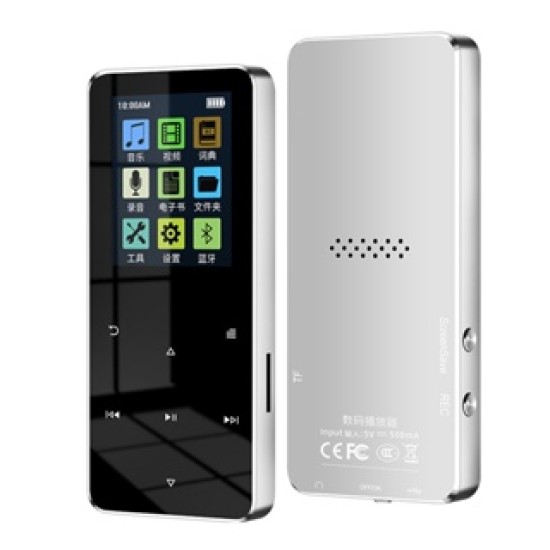 S308 MP3 Player 8GB with Bluetooth Built-In Speaker Touch Key