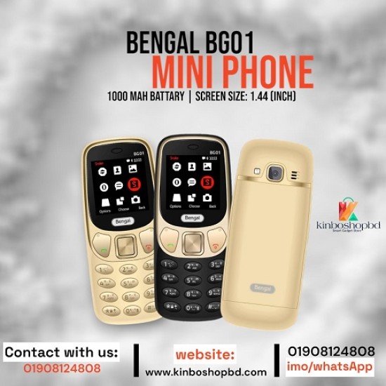 Bengal BG01 Dual Sim Mini Phone With Warranty