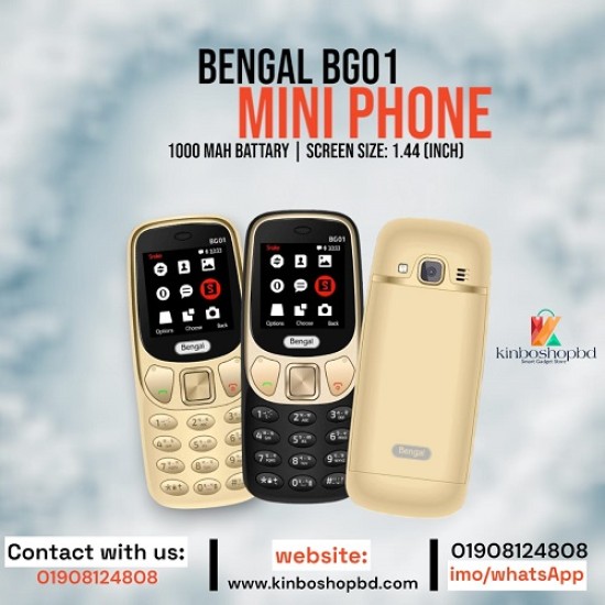 Bengal BG01 Dual Sim Mini Phone With Warranty