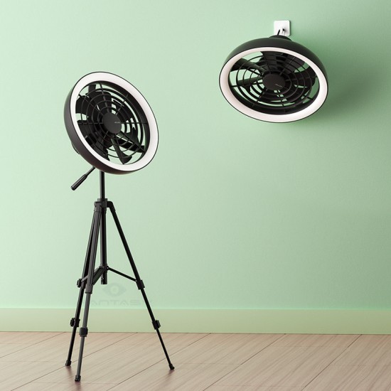 Jisulife FA17 Outdoor LED Ceiling Fan with Long Tripod Stand Jisulife FA17 Outdoor LED Ceiling Fan with Long Tripod Stand