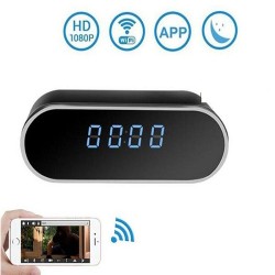 Table Clock WiFi Night Vision Camera