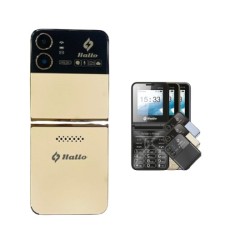 Hallo Style Folding Four Sim Feature Phone
