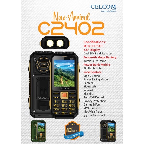 Celcom C2402 Mobile big bettery 8000 Mah