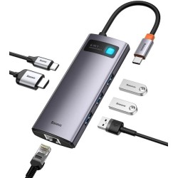 Baseus Metal Gleam Series 6-in-1 Multifunctional Type-C HUB