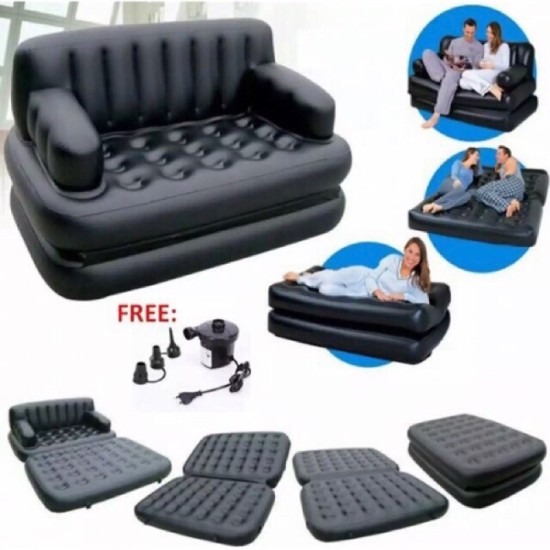 Bestway 5-In-1 Inflatable Double Air Bed Cum Sofa