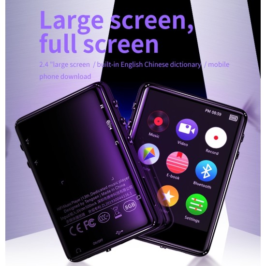M62 MP4 Player 2.4 inch Full ouch Screen FM Recorder 16GB