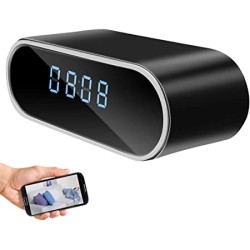 Wifi Table Clock Video Camera 1080p HD 2000mAh Battery
