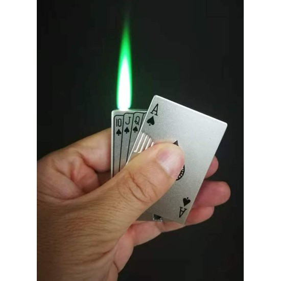 Card Gas Lighter With Keyring