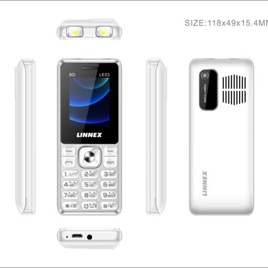 Linnex Le03 Mobile Dual Sim Standby 2000mAh Big Battary 