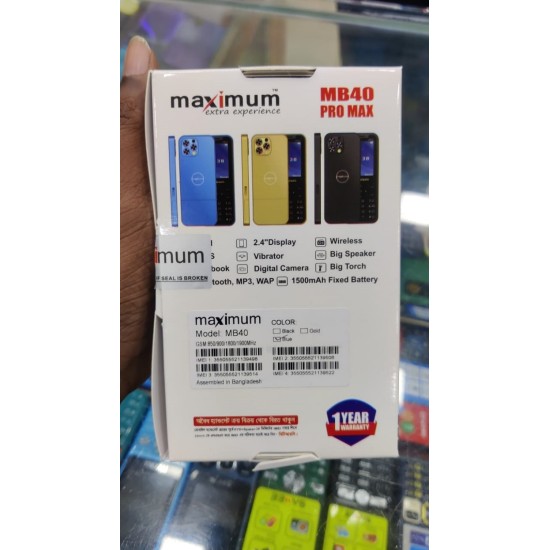 Maximum MB40 Pro Max Feature Phone 4 Sim