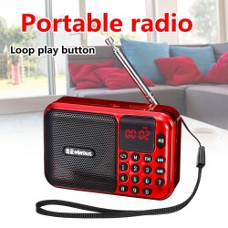 Portable Digital Radio Receiver Mini Speaker MP3 Music Player AM/FM USB TF NEW